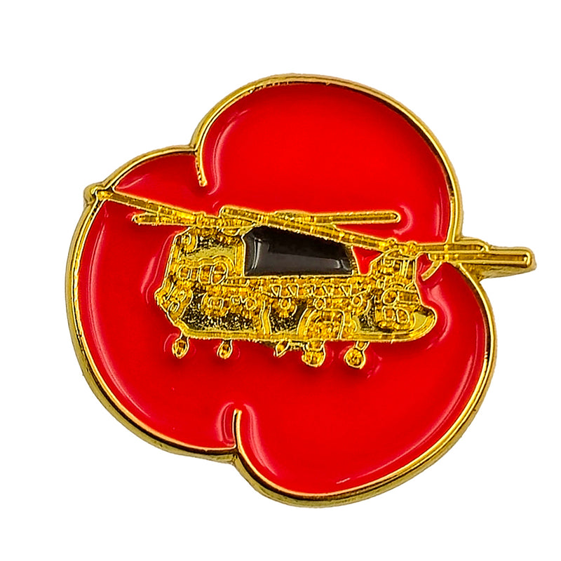 Chinook Poppy Pin Badge