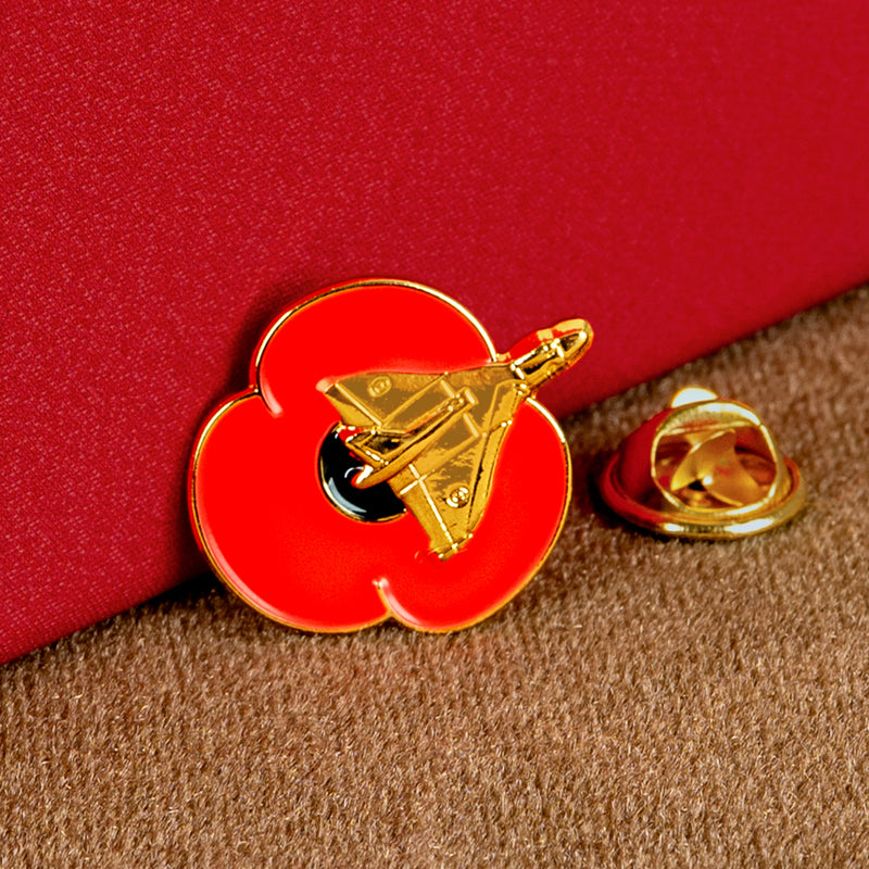 Vulcan 2cm Poppy Pin Badge