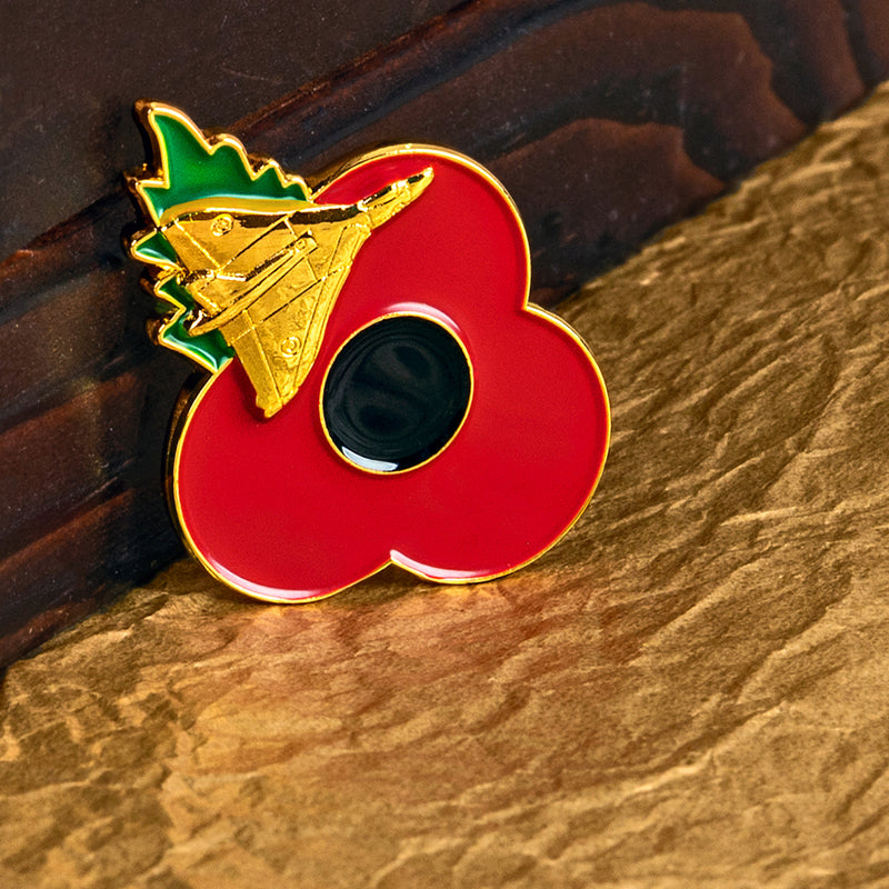 Vulcan Poppy Pin Leaf 3cm