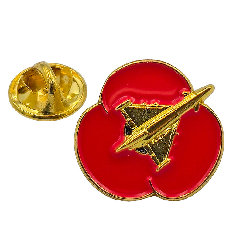 Typhoon 2cm Poppy Pin Badge