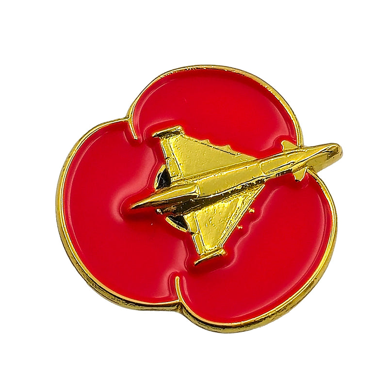 Typhoon 2cm Poppy Pin Badge