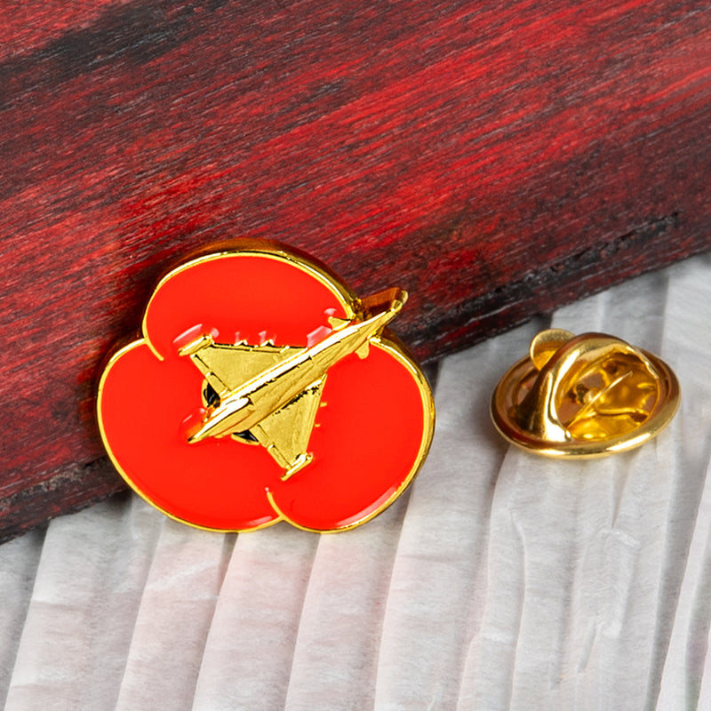 Typhoon 2cm Poppy Pin Badge