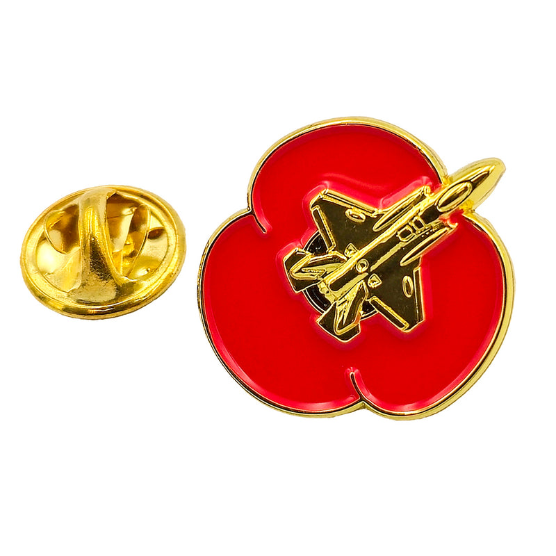 F-35 2cm Poppy Pin Badge