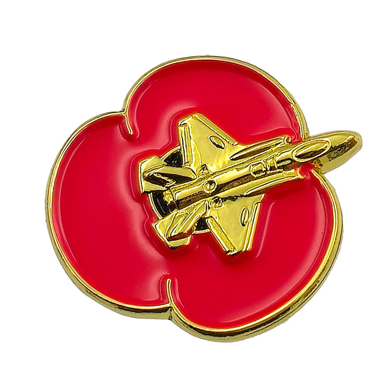 F-35 2cm Poppy Pin Badge