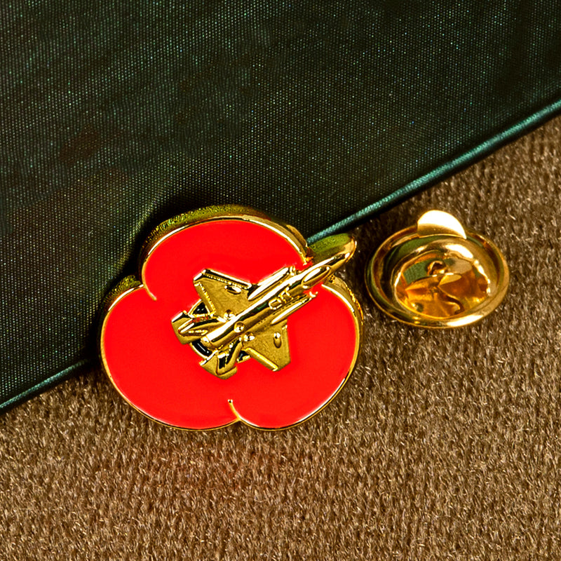 F-35 2cm Poppy Pin Badge