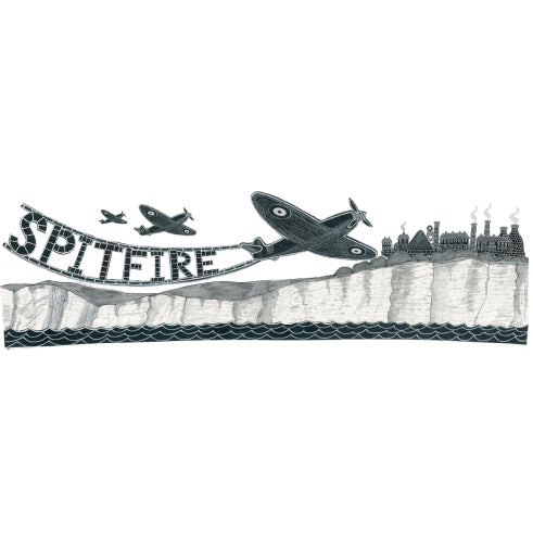 Spitfire over Dover Mug
