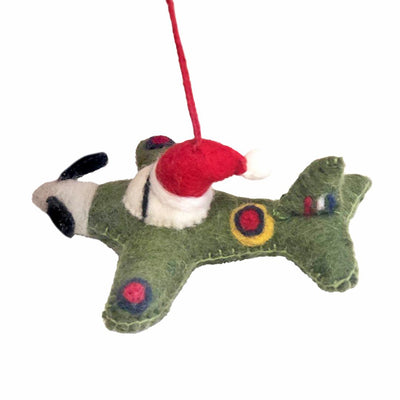 Spitfire Santa Christmas Decoration