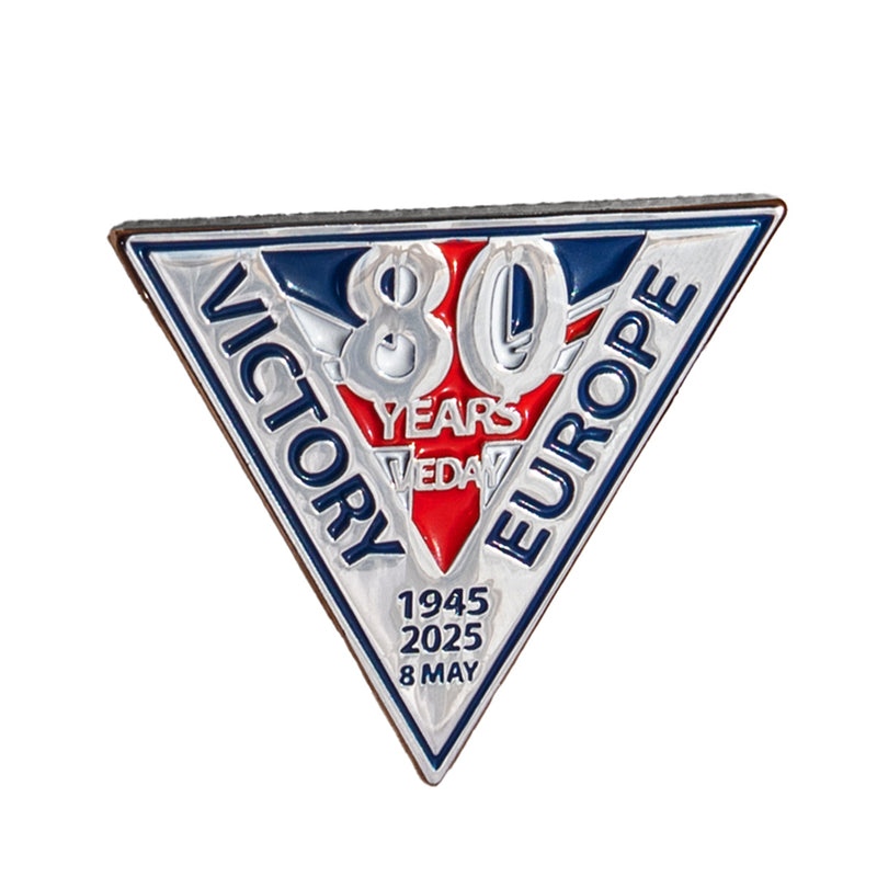 VE Day 80 Pin Badge (Triangle)