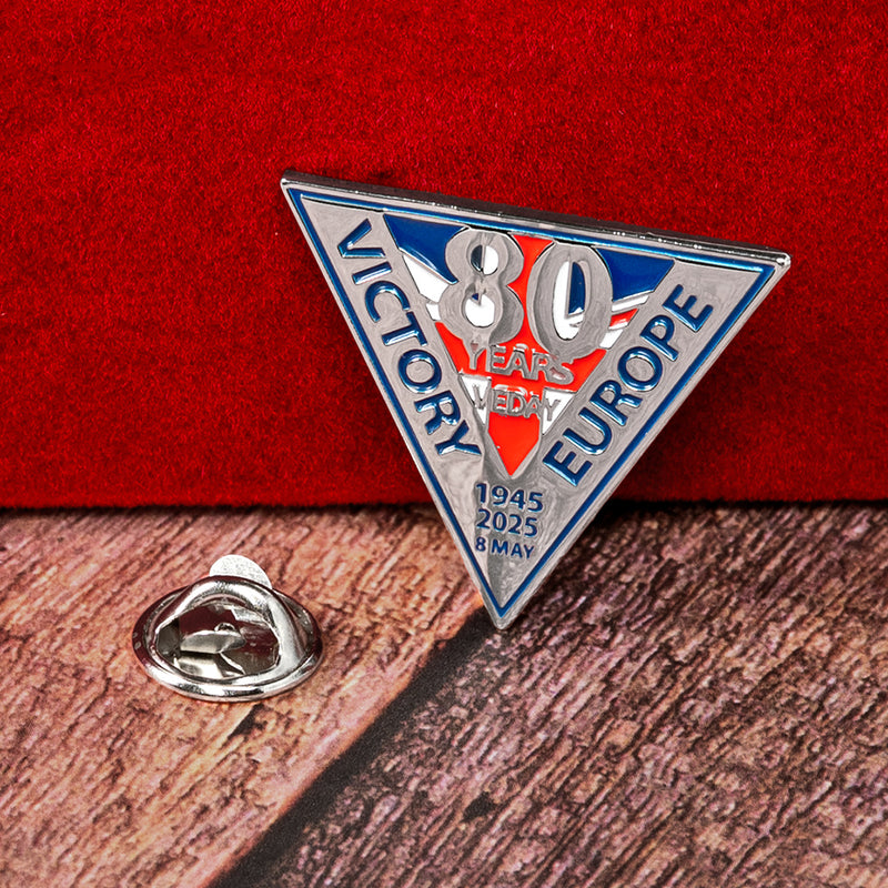 VE Day 80 Pin Badge