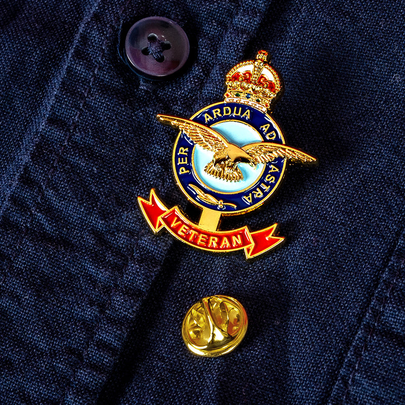 RAF Veteran Pin Badge