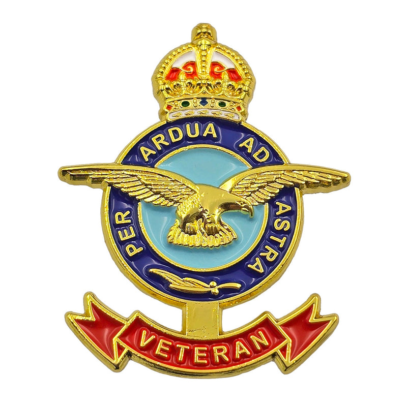 RAF Veteran Pin Badge