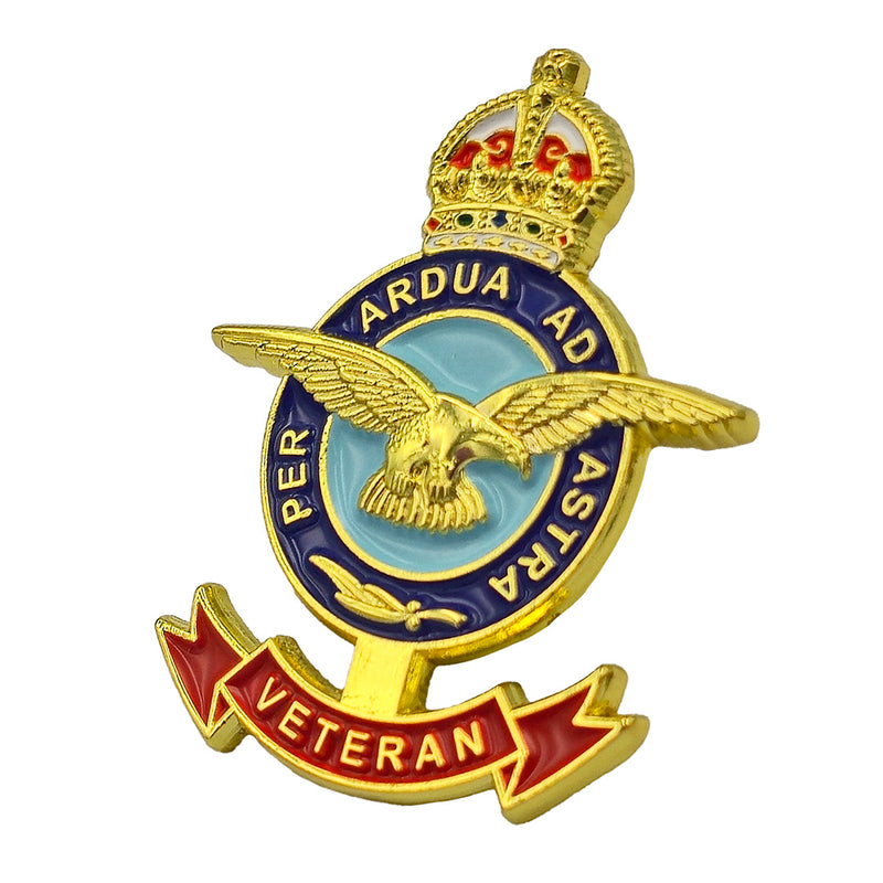 RAF Veteran Pin Badge