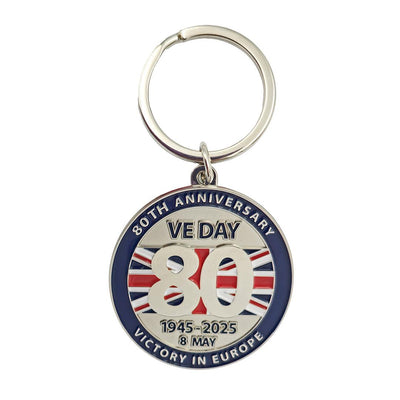 VE Day 80 Metal Keyring