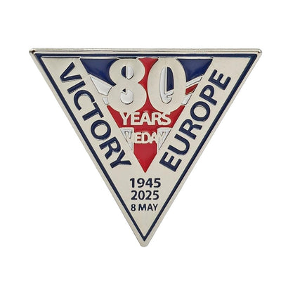 VE Day 80 Pin Badge (Triangle)