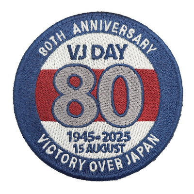VJ Day 80 Embroidered Badge