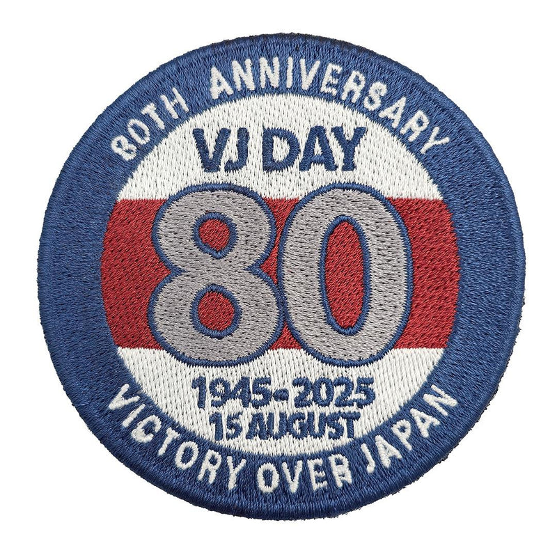 VJ Day 80 Embroidered Badge