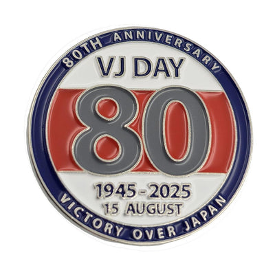 VJ Day 80 Pin Badge