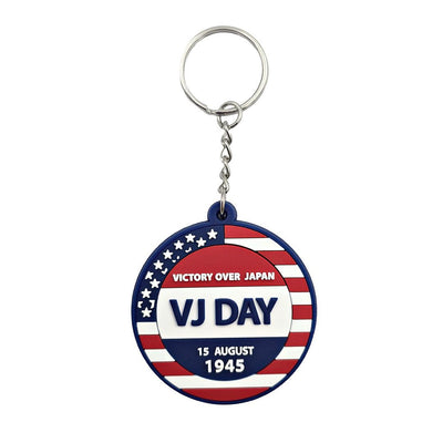 VJ Day PVC Keyring