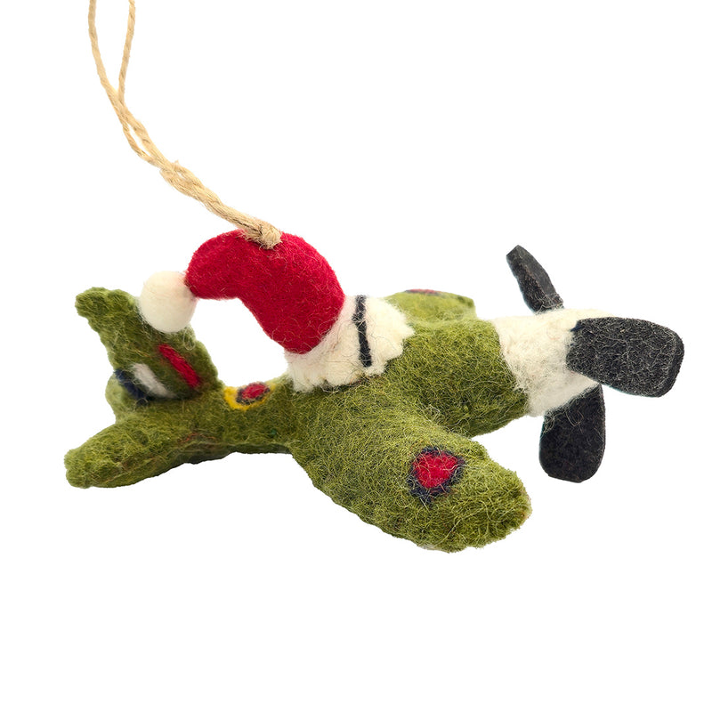 Spitfire Santa Christmas Decoration