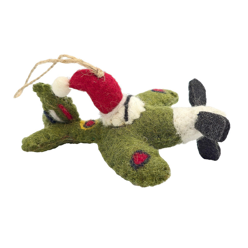 Spitfire Santa Christmas Decoration