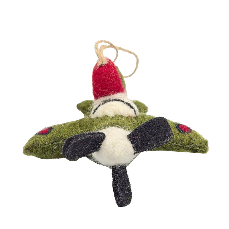 Spitfire Santa Christmas Decoration