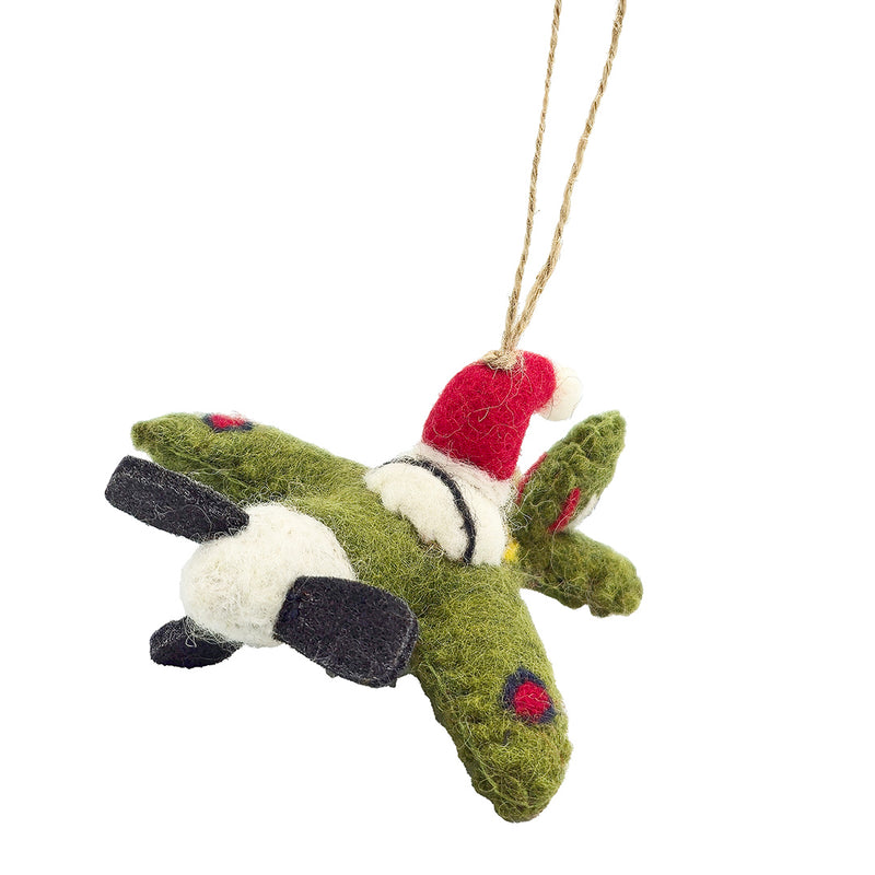 Spitfire Santa Christmas Decoration