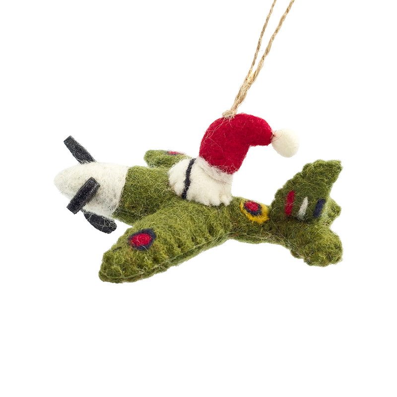 Spitfire Santa Christmas Decoration