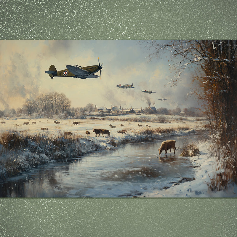 Frozen Flight Christmas Card