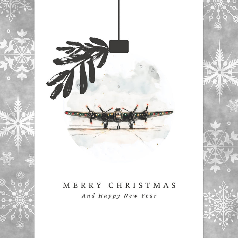 Lancaster Bauble Christmas Card