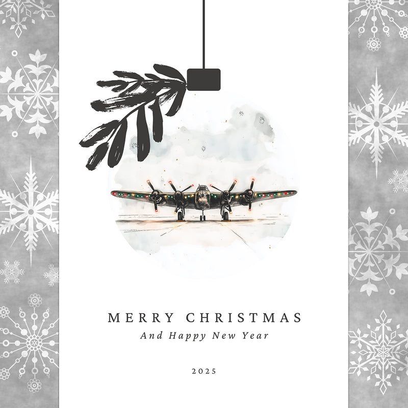 Lancaster Bauble Christmas Card