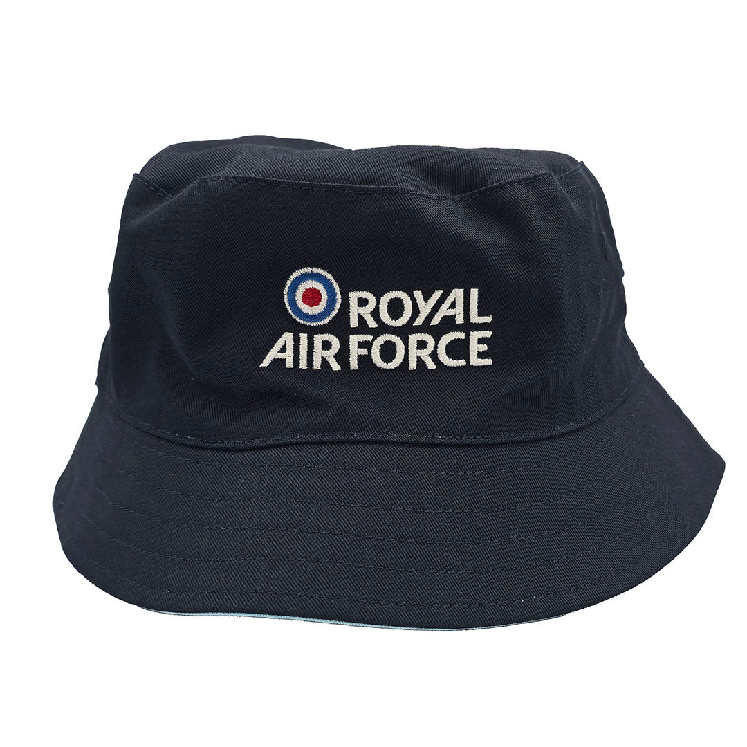 RAF Reversible Bucket Hat - Adult (Navy/Light Blue) - RAFATRAD