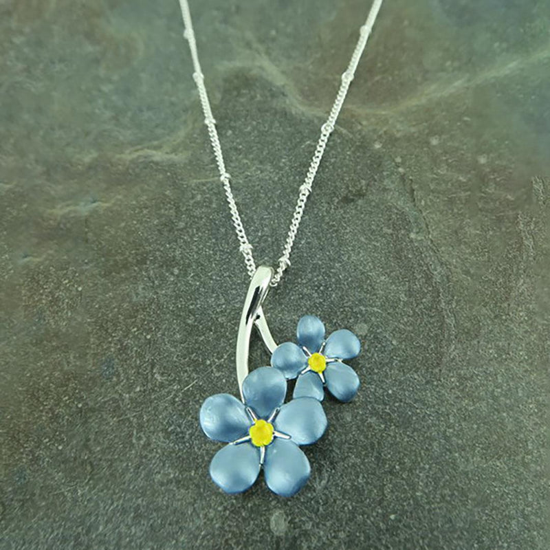 Forget Me Not Flower Pendant