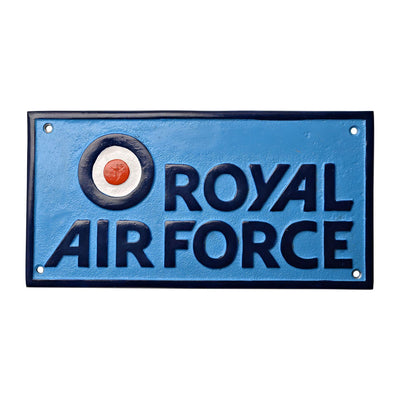 RAF Metal Plaque