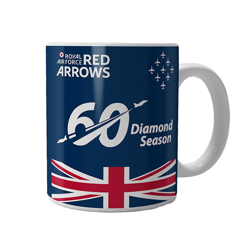 Red Arrows 60 Diamond Season Blue Ceramic Mug