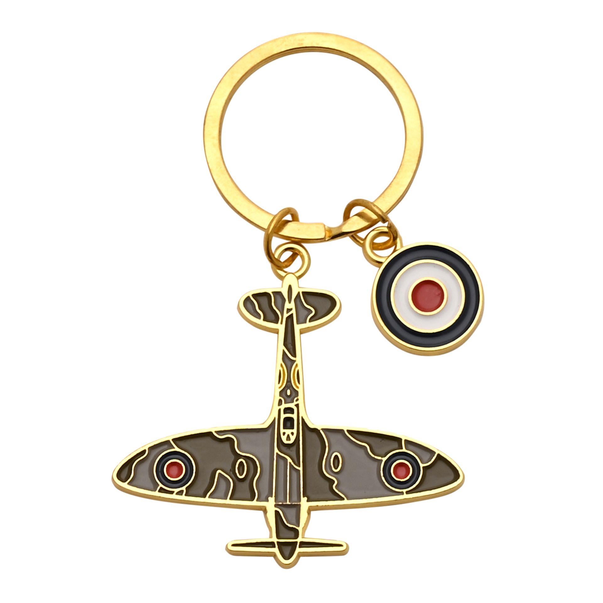 Spitfire Enamel Keyring - RAFATRAD