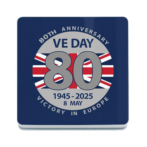 VE Day 80 Blue Coaster