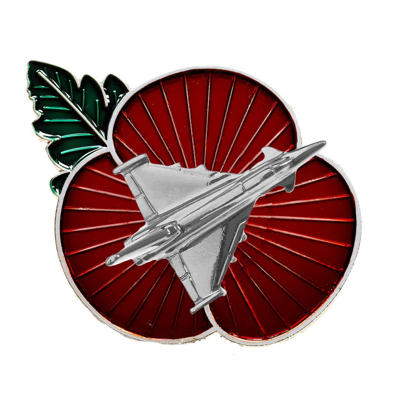 NEW Typhoon Poppy Pin Badge