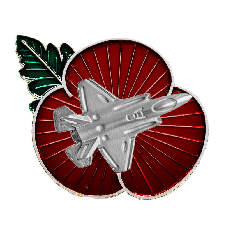 NEW F-35 Poppy Pin Badge