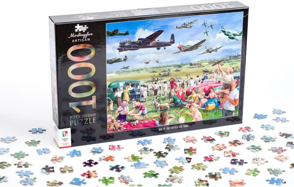 Day At The Vintage Air Show - 1000 Piece Jigsaw Puzzles for Adults ...