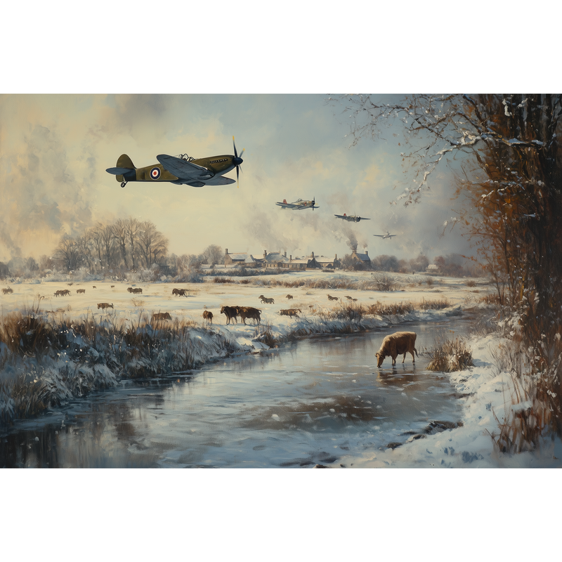 Frozen Flight Christmas Card