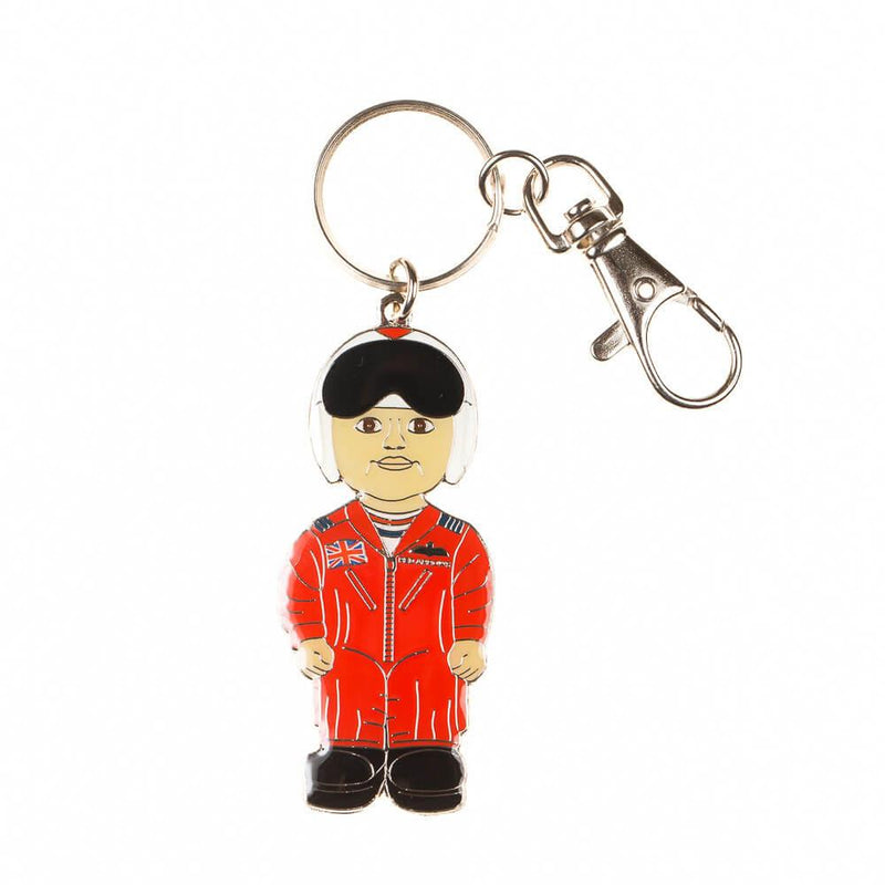 Keyring - Red Pilot Enamel - RAFATRAD