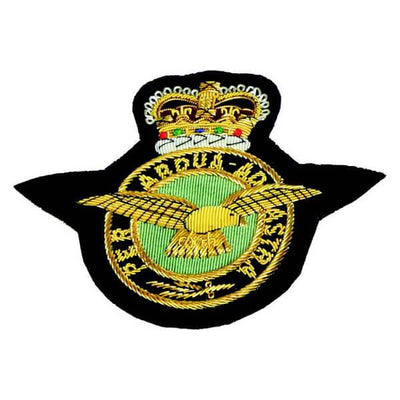 RAF Blazer Badge Queen's Crown Wired - RAFATRAD