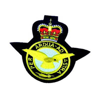 RAF Blazer Badge Cloth Queen's Crown - RAFATRAD