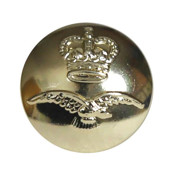 RAF Domed Gilt Cap Button Small 14mm - RAFATRAD