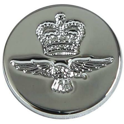 RAF Blazer Button Chrome Large - RAFATRAD