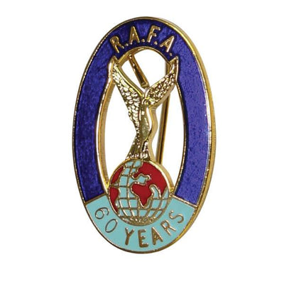 RAFA 60 Year Membership Badge - RAFATRAD