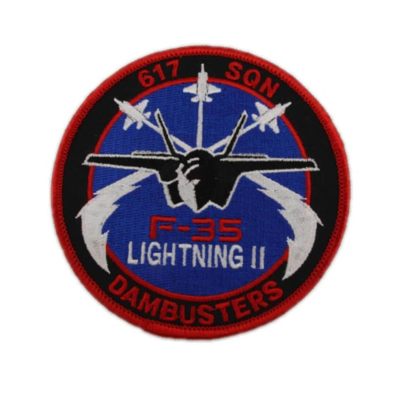 F-35 Lightning II 617 SQN  Embroidered Badge (Round) - RAFATRAD