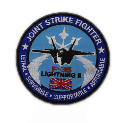 F-35 Lightning II RAF Joint Strike Fighter Round Embroidered Badge - RAFATRAD