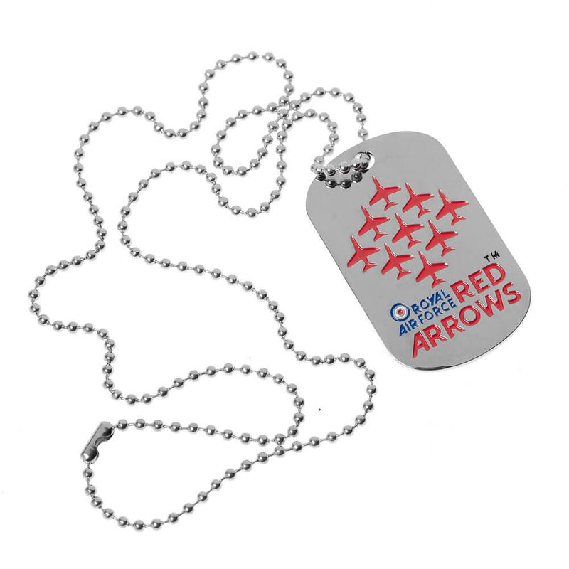 Red Arrows Dog Tag &  Chain (Dia 9) - RAFATRAD