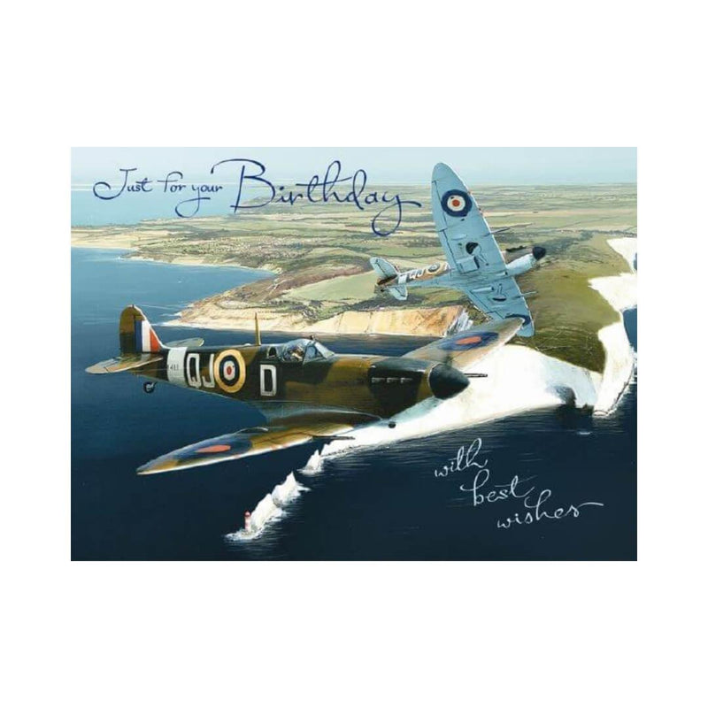 Spitfire Birthday Card - Just for Your Birthday - RAFATRAD
